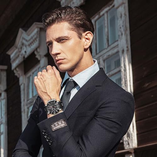 Image of LIGE Unique Mens Wristwatch Fashion Multifunction Chronograph with Calendar Quartz Analog Watch Waterproof Outdoor Sport Watch for Men Casual