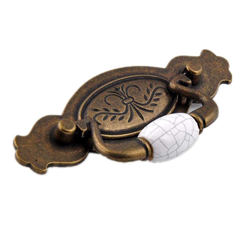 Sajmakuwla 15 Antique Cabinet Drawer Handles 2Pcs Small Retro Round Door Handle For Cupboard Wardrobe(15)