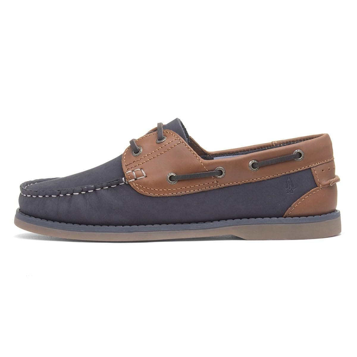 Hush Puppies Wilson Boat Shoe Navy/Tan