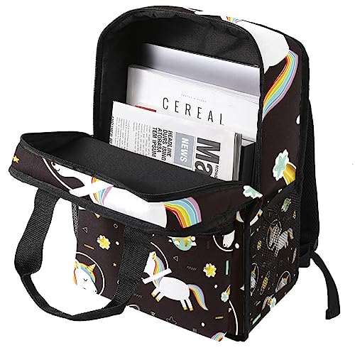 Sac à dos garçon licorne astronaute ajustable contre le mal de dos