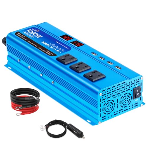 Amazon | LVYUAN（リョクエン） 正弦波インバーター 12V/1000W(瞬間