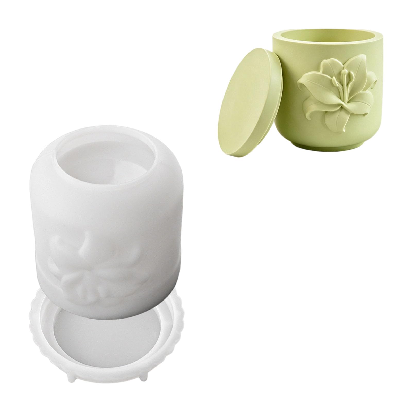 Whoasyst Artistic Floral Relief Silicone for Home Soaps and Decorative Chocolate Craft Silicone for Waxlights