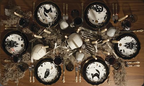 Image of Lenox Haunted Halloween 4-Piece Accent Plates, Appetizer Plate Set for 4