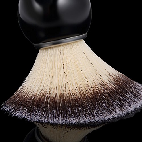 Andoer Conjunto de ferramentas de barbear 3 em 1 masculino Pincel de barbear + suporte para lâmina d