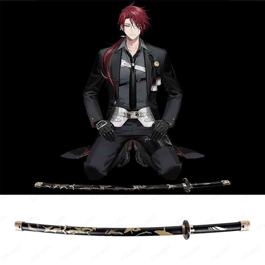 模造刀セット 彩漆鞘 鞘付き長約71cm/104cm 25H1 模造刀セット