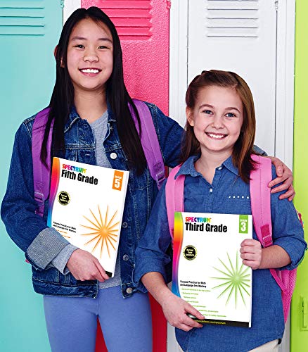 Spectrum Grade 5 Math & Language Arts Workbook—5Th Grade State Standards For Geometry, Algebra Prep, Vocabulary, Nonfiction, Fiction Reading Comprehension For Classroom Or Homeschool (320 Pgs) #TOP7