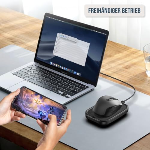 Yonktoo Mouse Jiggler, Mouse Mover und Mausbeweger für Homeoffice, mit 1,5 m USB-A-auf-USB-C-Kabel, EIN-/Ausschalter… – Ansicht 8