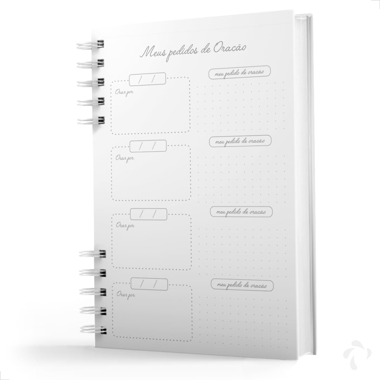 Caderno Planner Devocional 204 Páginas - Floral