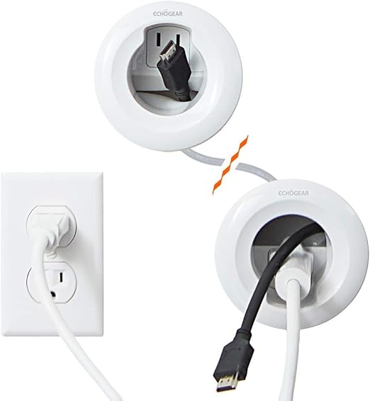 Echogear in Wall Power Kit Safely Hides Power Cables Behind Your Wall Includes Low Voltage