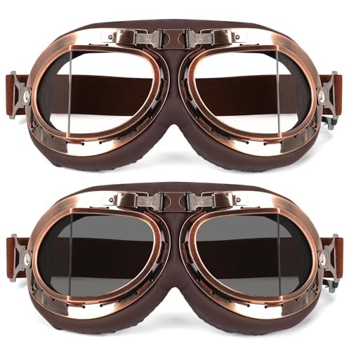 Lievermo Vintage Helmet Goggles 2 Pack