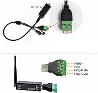 Jevina EW11A-0 RS485-WiFi Konverter Modul - Modbus Protokoll Támogatás, 460800 bps Adatátvitel, Vezeték Nélküli Hálózati Szerver Eszköz Szám 3