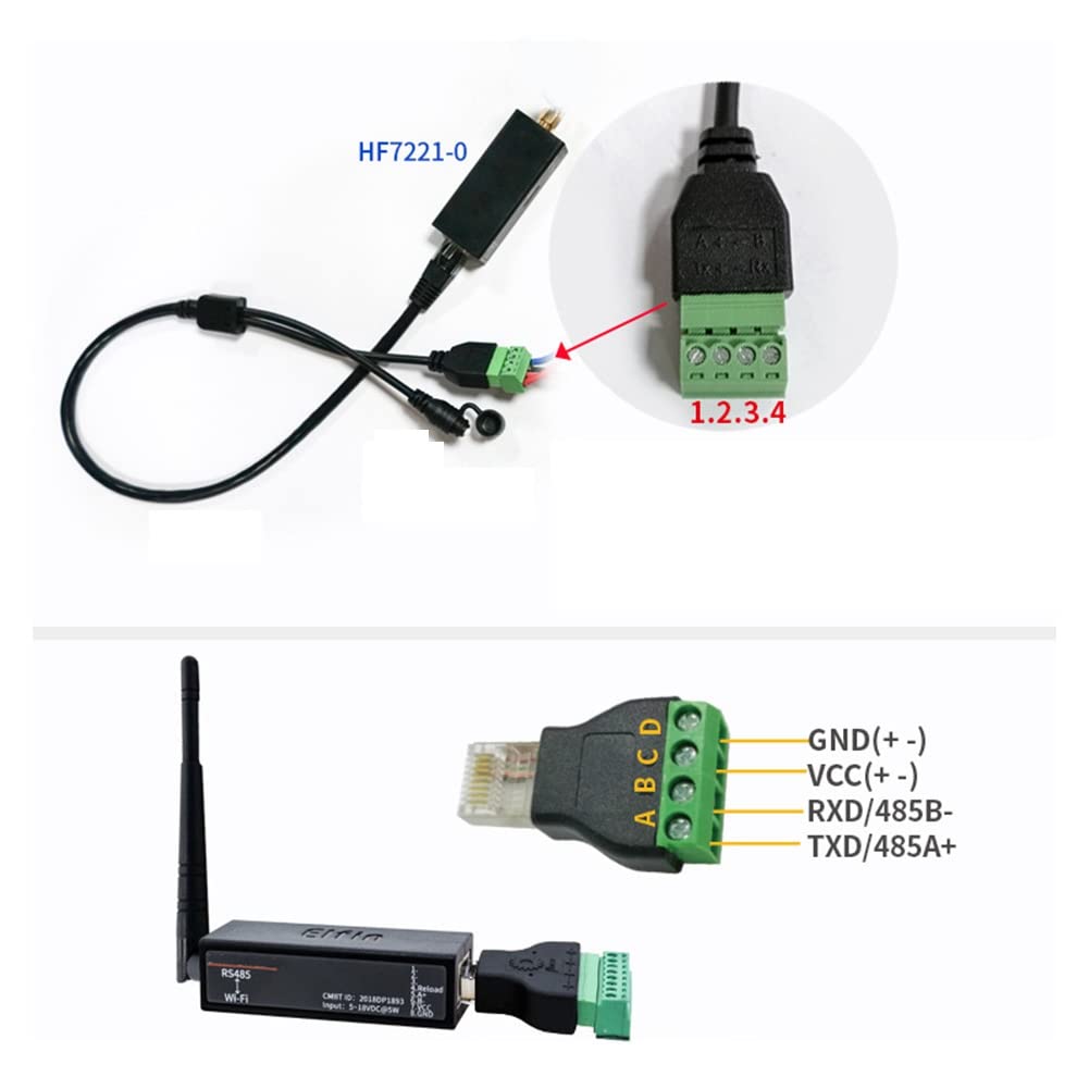 Port szeregowy RS485 do WiFi Device Server Module Converter -EW11A-0 Modbus protokół transmisji danych przez WiFi