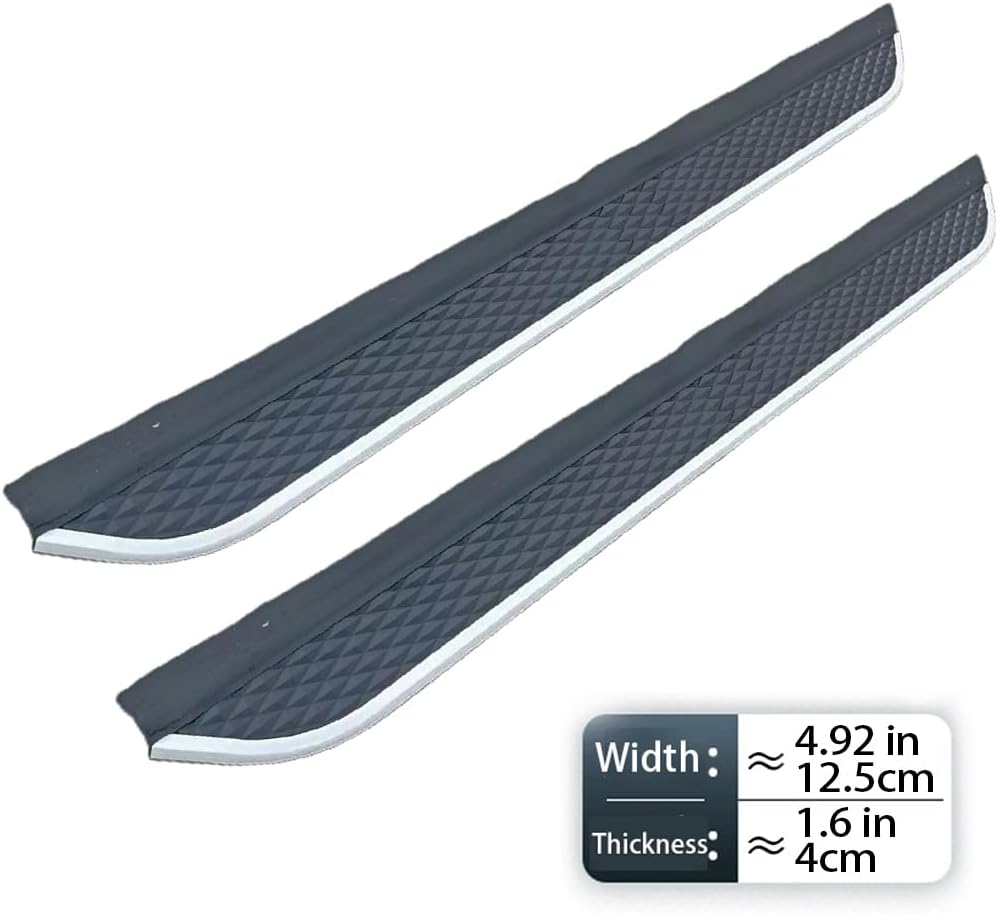 2pcs Side Step fit for KGM SsangYong Rexton 2017-2025 Running Board Aluminium Pedal (with Brackets)
