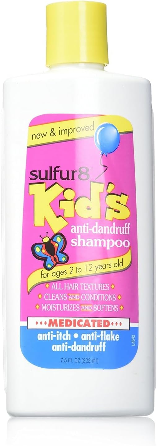 Sulfur8 Kids Medicated Anti Dandruff Shampoo, 7.5 Ounce