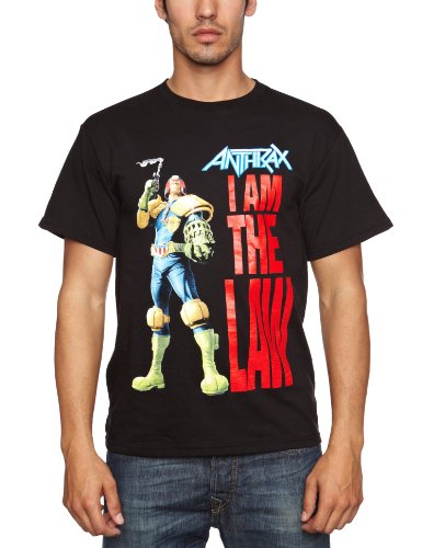 Loud Distribution Anthrax - I Am Law Men's T-Shirt Black Large