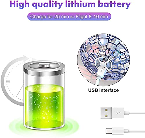 Flying Ball Toys - Flying Orb Magic Hand Controlled Flying Fidget Spinners With Rgb Lights Mini Drones Boomerang Nebula Orb Hoverball Toy Safe For Outside Game -Birthday Gifts For Kids,Boys&Girls #TOP3