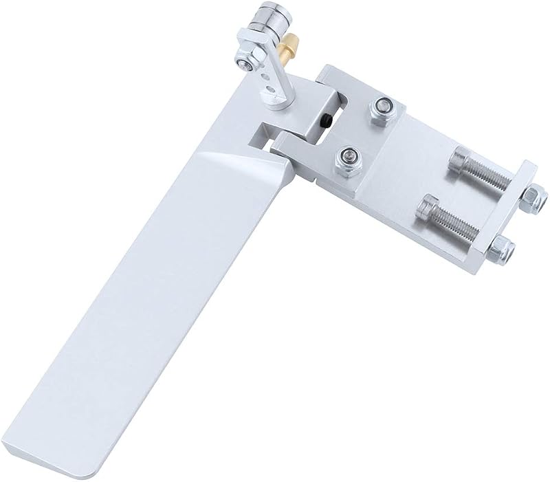 Hobbypark Timón de Barco RC de Aluminio de 95 mm de Largo con dirección absorbente de recolección de Agua para Control Remoto eléctrico/de Gas Piezas de Modelo CNC