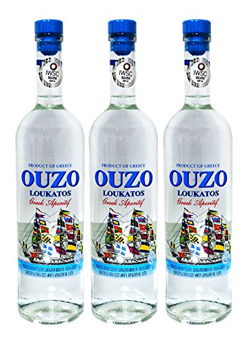 Sparset: 3 Flaschen Ouzo Loukatos 700-ml (3 x 700-ml)