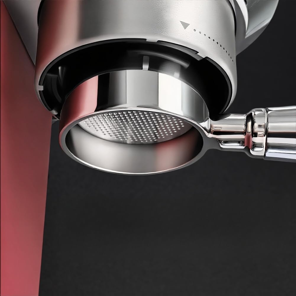 51MM Portafiltro senza fondo per Dedica EC680 EC685 EC885 con occhielli da 5,5 mm - Portafiltro in acciaio inox manico in legno per accessori espresso