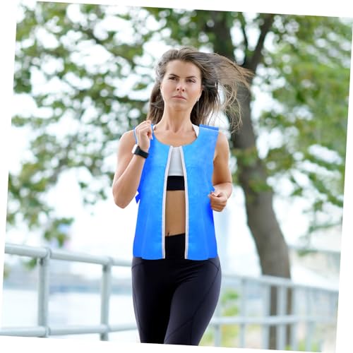 Colete Esportivo Resfriador Colete Ajustável Frio Colete de Gelo para Woker de Alta Temperatura (Azu
