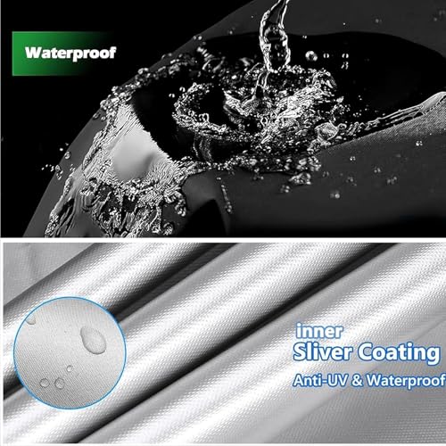 Protector de banco de patio impermeable contra el viento y la lluvia para exterior 3