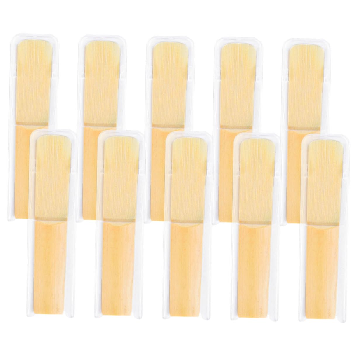 Levemolo 10pcs Saxophone Saxophone Accessory Hand-made Reeds 2.5 Sax Reeds Sax Reeds Parts Tenor Sax Reeds Replacement Saxophone Supplies Strength 2.5 Reeds Tenor Sax Reeds 2.5