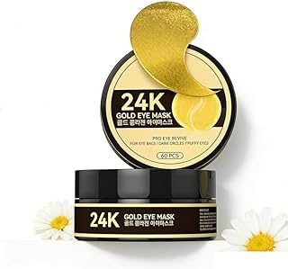 24k Gold Eye Patches - Glowing & Hydrating Hy...