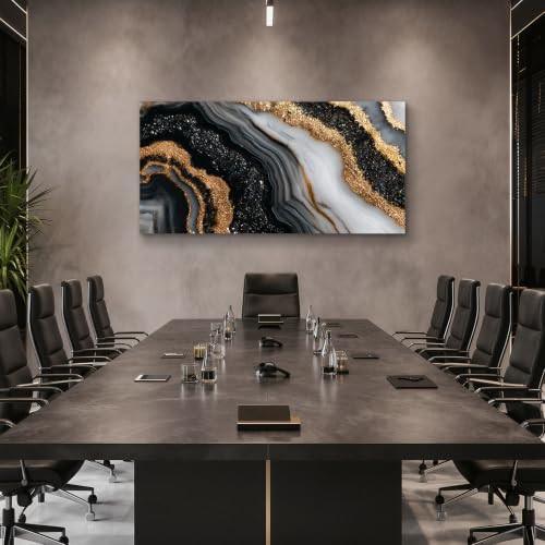 FanseeArt Gold Wall Art Marble Canvas Art for Office by FanseeArt - Used condition - Image 6
