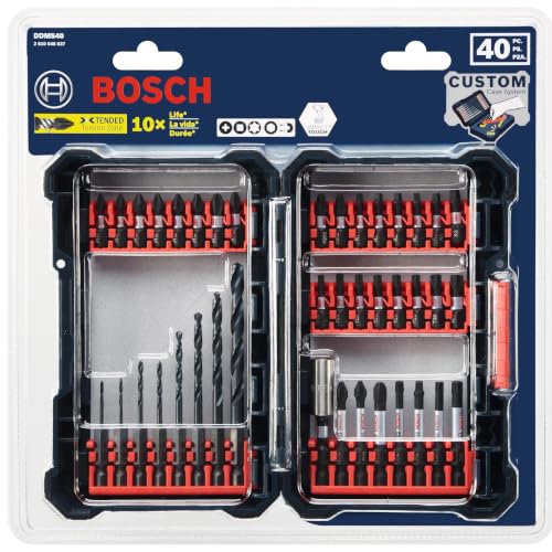 Bosch DDMS40 40 pc. Impact Tough Drill Drive Custom Case System Set