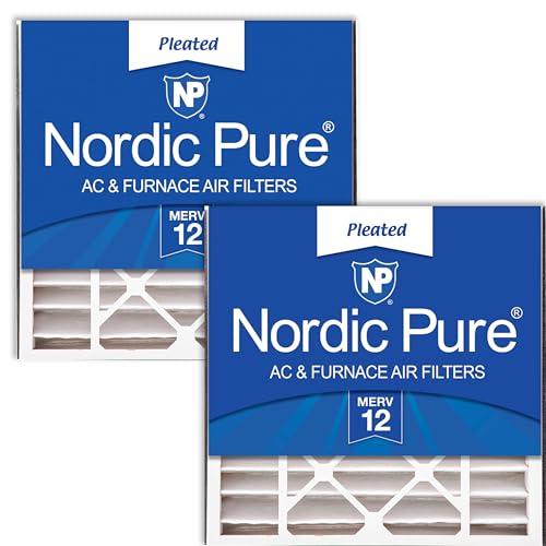 Image of Nordic Pure 20x20x5 Air Bear Replacement MERV 12 Air Filters 2 Pack | Actual Size: 19 11 /16 x 20 11 /16 x 4 15 /16 Fits 259112-103 Made in USA, Advanced HVAC Filtration, Mid-Sized Particles