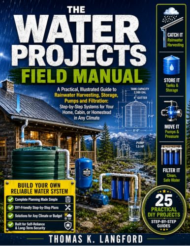 THE WATER PROJECTS FIELD MANUAL: A Practical, Illustrated Guide to Rainwater Harvesting, Storage, Pumps and Filtration: Step-by-Step Systems for Your Home, Cabin, or Homestead in Any Climate