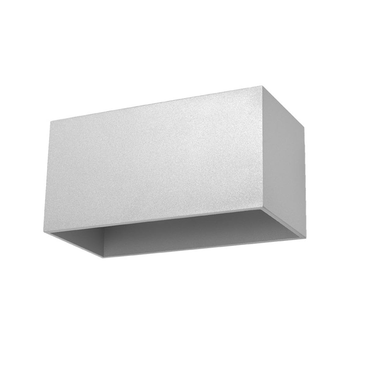 Applique Murale Design Moderne Gris Luminaire Aluminium Rectangulaire G9 40W