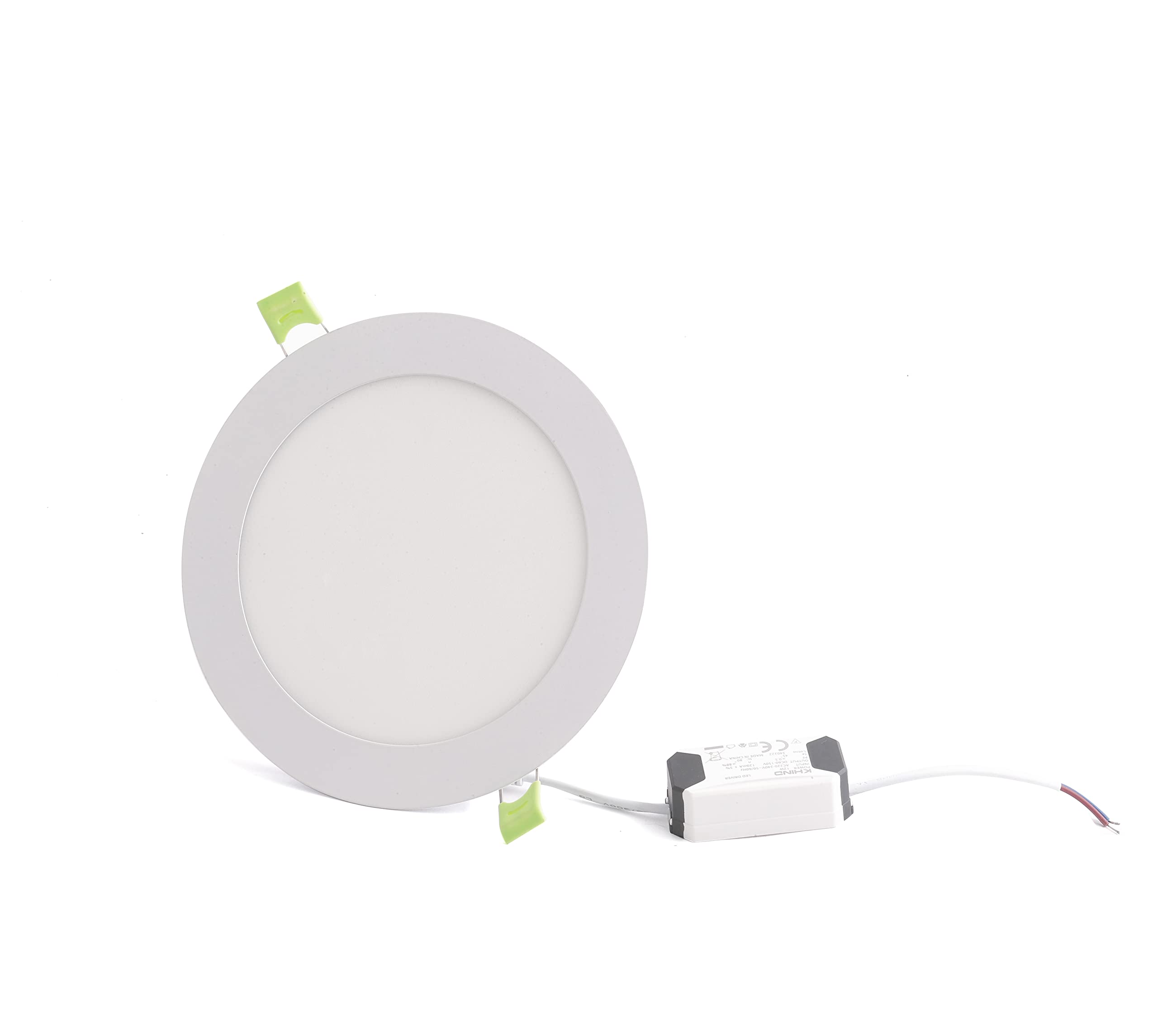 KHIND12W 6-inch LED Ceiling light Panel, Round super thin, AC 220-240V, 900 LM, With 3000K Warm white