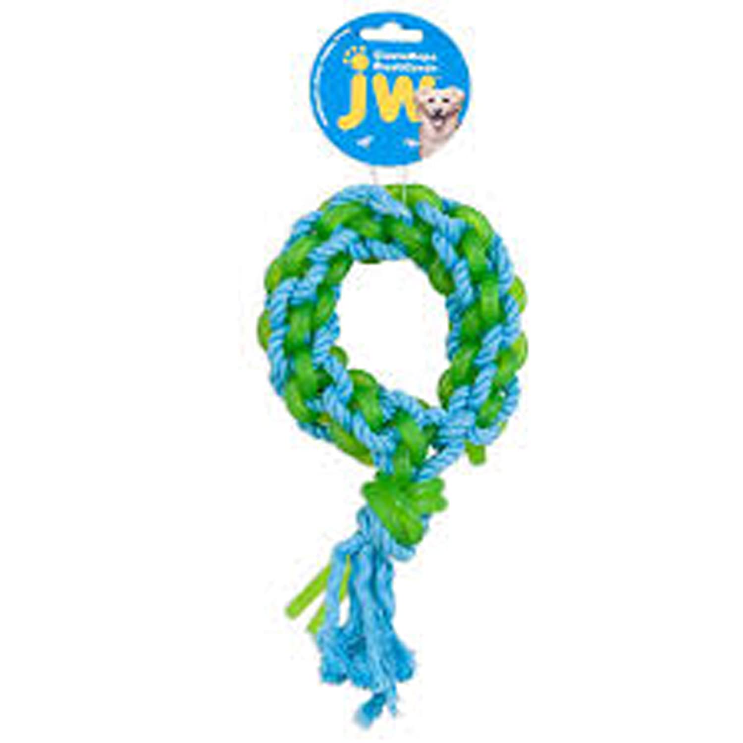 53031484 Elastarope Braided Dog Toy - Durable Rubber And Rope Design