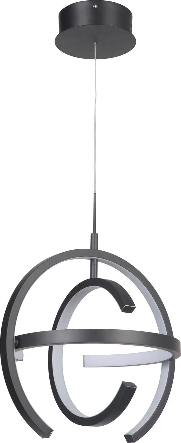 Craftmade Dolby 3 Crescent LED Pendant Matte Black