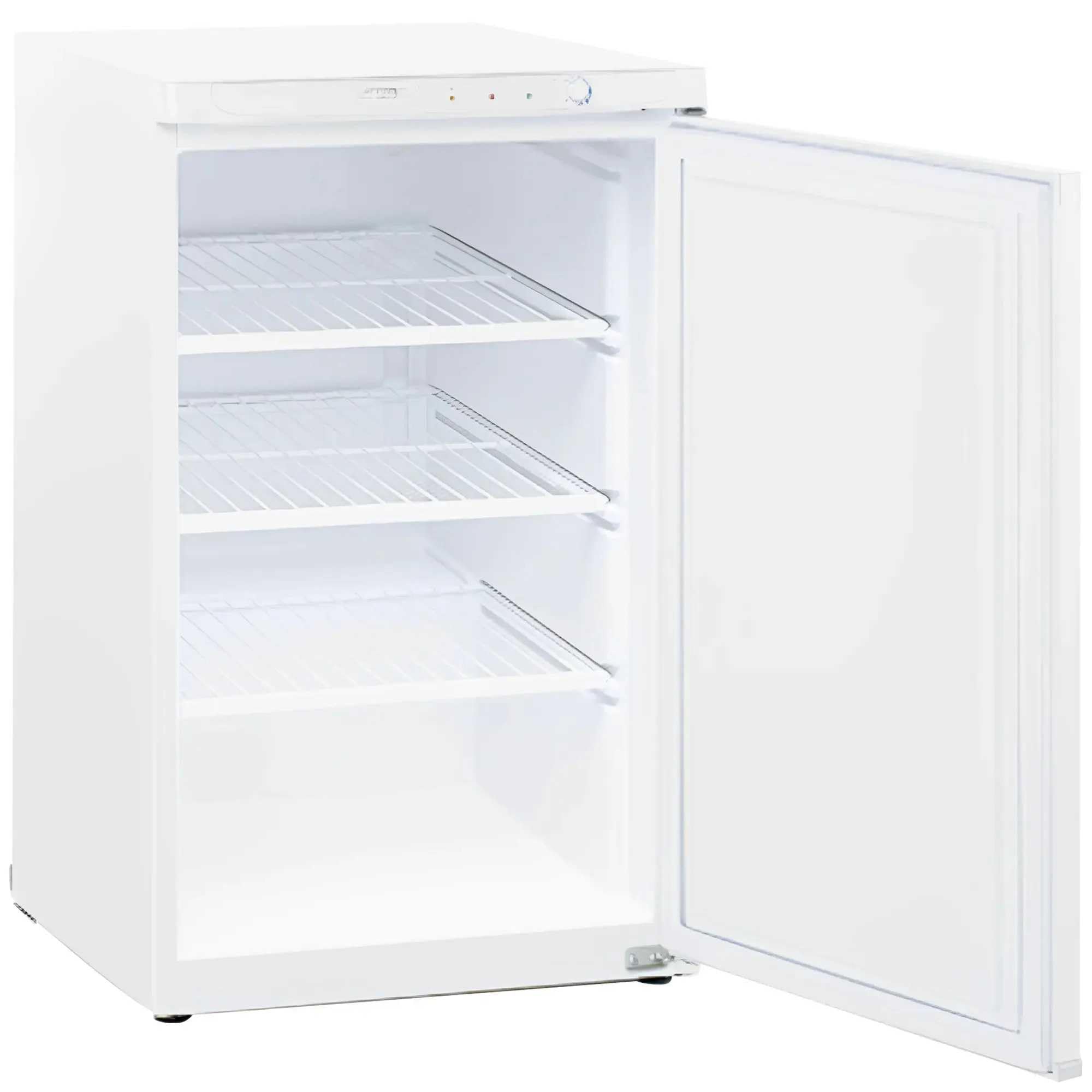 MBH - Congelatore verticale professionale da 112 litri con 3 ripiani per l'ospitalità. Armadio congelatore compatto con termostato regolabile per tazze e alimenti (540 x 600 x 870 mm)
