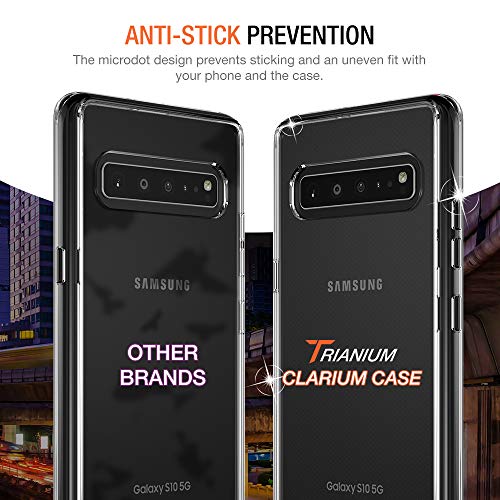 Trianium Clarium Case Designed For Galaxy S10 5G Case (2019) - Clear Tpu Cushion And Hybrid Rigid Back Plate Case For Samsung S10 5G Phone 6.7" (Powershare Compatible/Work With Most Screen Protector) #TOP5
