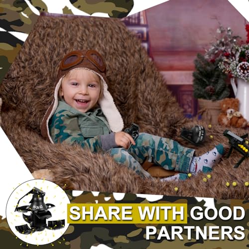 image for Sratte 6 Pcs Toy Hand Grenade for Tactical Game with 60 Foam Ammo Fun 