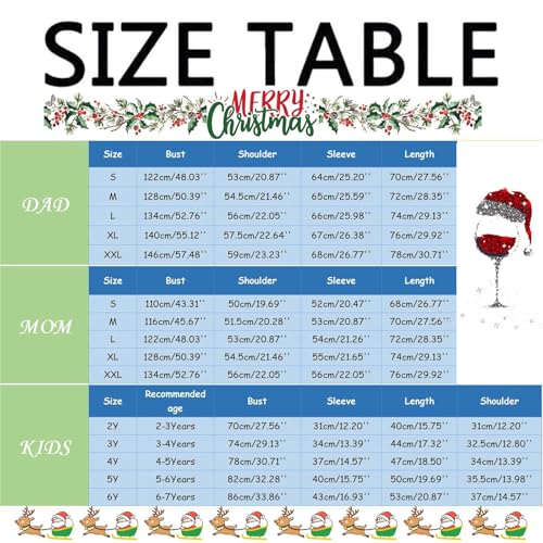 Christmas Pajamas Family Sets 2025 Ugly Funny Jumpers Crewneck Xmas Holiday Pullover Tops Soft Matching Sets3