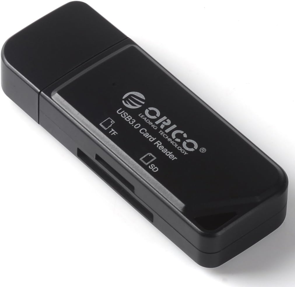 ORICO CTU32 Pocket USB 3.0 Flash Memory Card Reader for SDXC, SDHC, SD, MMC, RS-MMC, Micro SDXC, Micro SD, Micro SDHC Card - Black