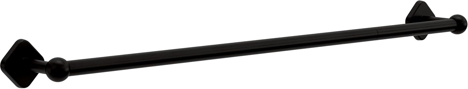 Franklin Brass Gainesville (1-Pack) 18'' Towel Rack w/ 6" Extender for Bathroom Matte Black Towel Bar for Bathroom Wall Mounted Towel Holder Rod GNV26-MB