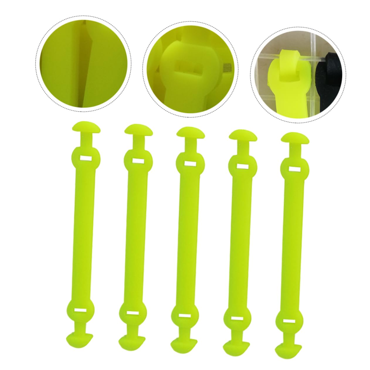 GALPADA 2sets Tennis Racket Dampener Set Vibration Absorber for Tennis Racket Long Buckle Shocking Absorber DIY External Dampener Silicone Material 5pcs*2