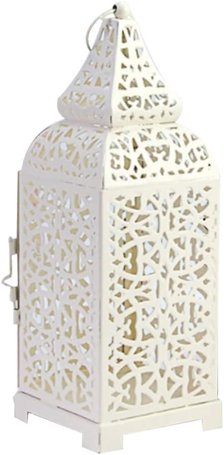 Ritte Iron Candlestick, Candle Holder Lanterns Creative Birdcage-Shape Lantern Hollow Pattern Iron Candlestick Metal Birdcage for Home Decoration Party Wedding