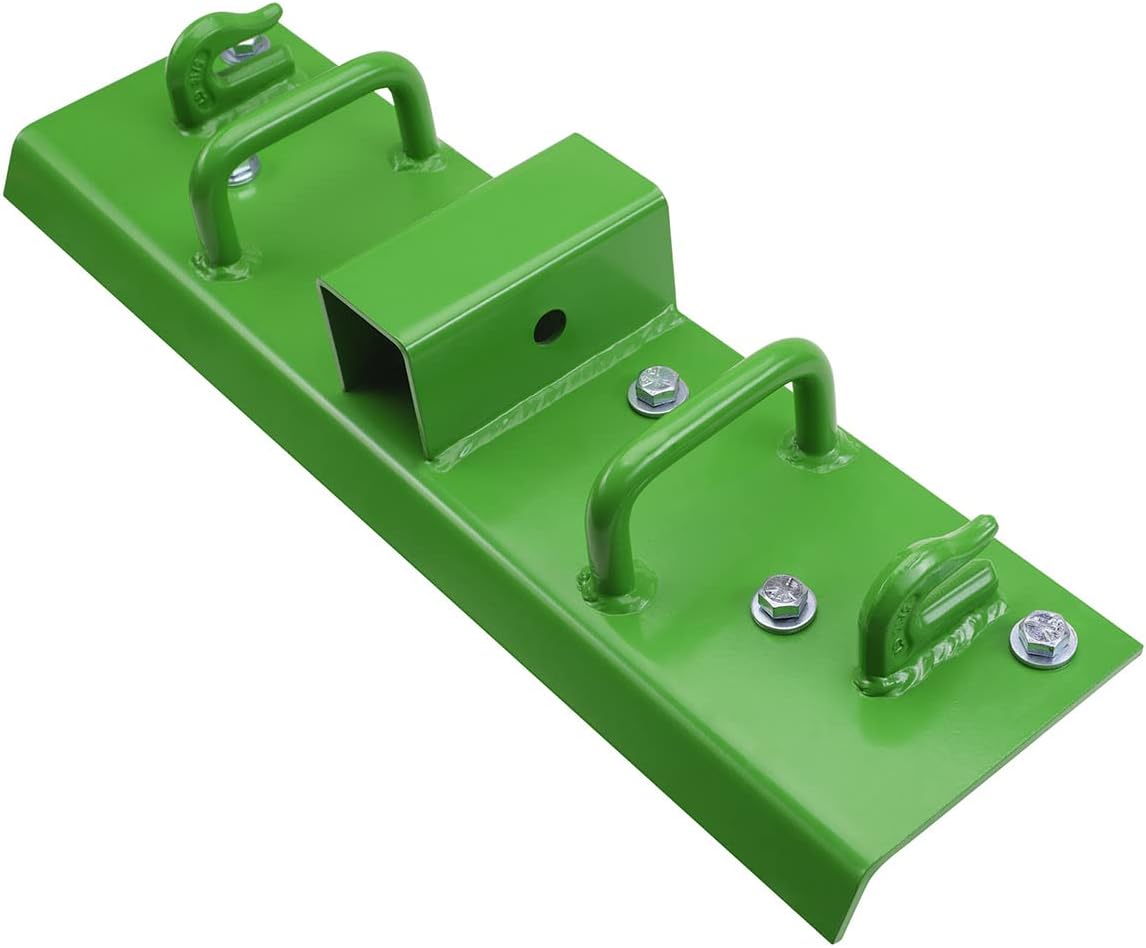 Bolt on Grab Hooks 2' Receiver, G70 Forged Steel Tow/Grab Handles for John Deere Bucket (Standard Duty 1.5' Bolt)