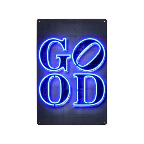 Neon Music Festival Guitar Saxophone Metal Tin Sign Retro Vintage Plaque