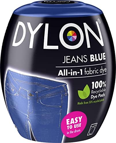 DYLON Washing Machine Fabric Dye Pod for Clothes & Soft Furnishings, 350g Navy Blue