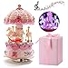 LOVE FOR YOU Gift Wrapped Music Box Carousel Horse Color Lights Unicorn Musical Merry-Go-Round for Girls Women Kids Sister Niece Daughter Mom Granddaughter Grandma Birthday Mothers Day Present