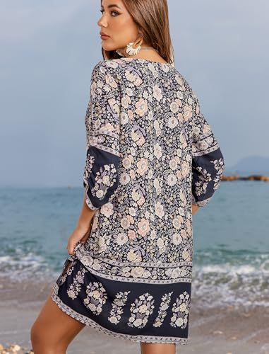 Image of Hotouch Sexy Chiffon Bikini Swimsuit Cover Up Adjustable Spaghetti Strap Beach Dress Beachwear