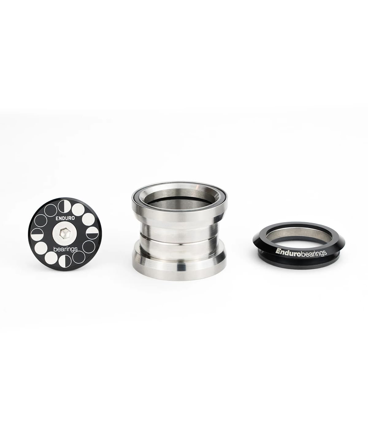 Enduro Bearings Steuersatz Außen 1-1/8" - Edelstahl 440C, Winkelkontaktlager