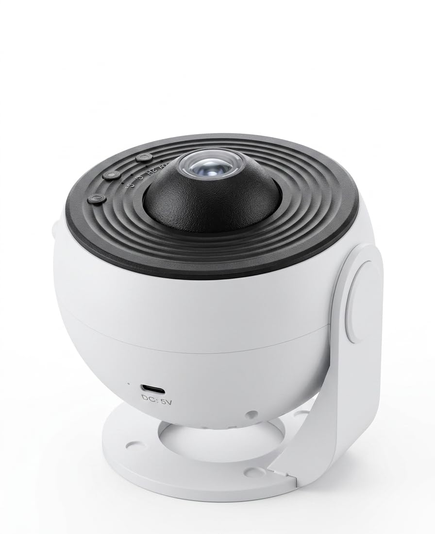 13-in-1 Galaxy Star Projector Night Light, 360° Rotating Planetarium Ceiling Projector with HD Film Discs, Adjustable Focus & Ambient Room Light for Bedroom, Kids & Adults-image-27